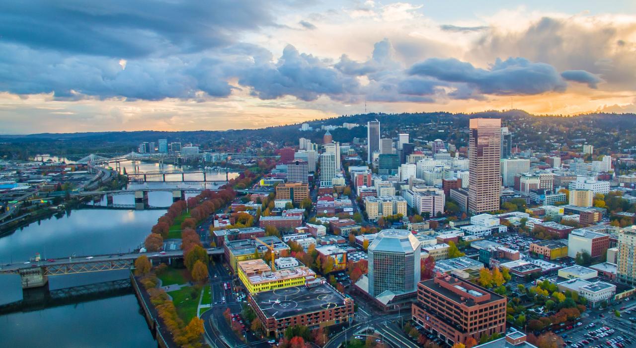 Portland, Oregon downton area